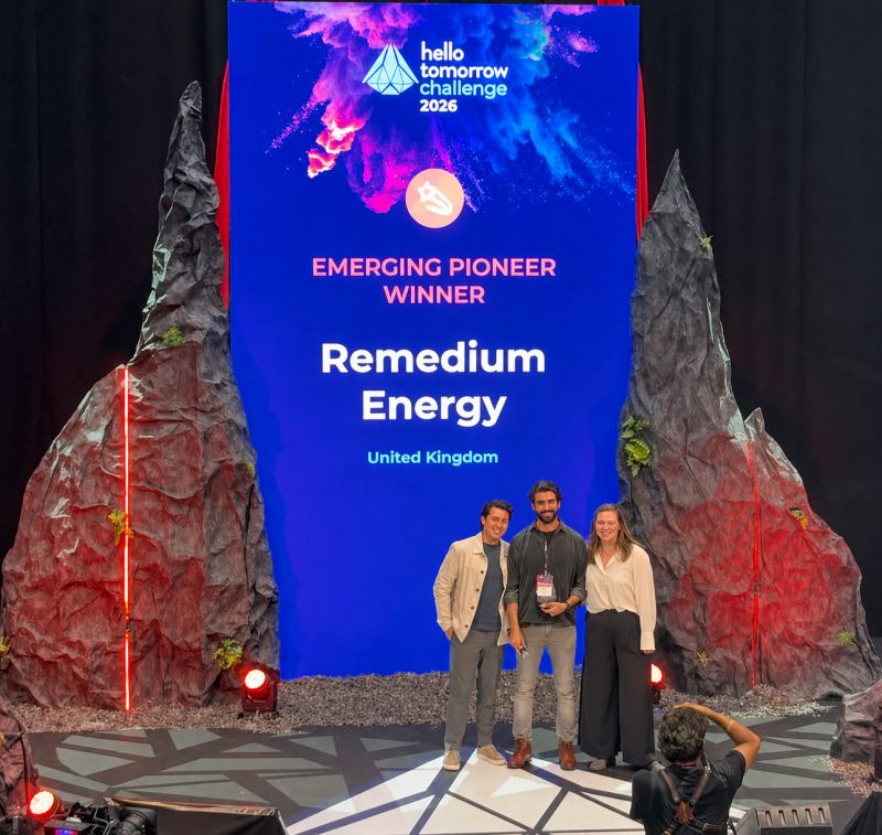 Remedium wins the Hello Tomorrow Emerging Pioneers Award.